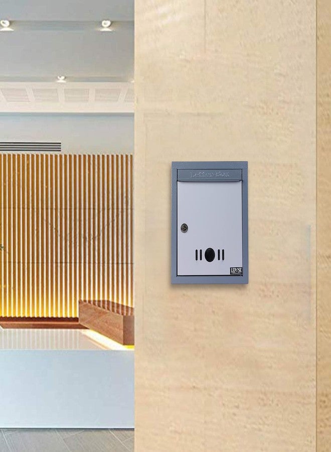 LEPOSE صندوق بريد معدني من ليبوس ساي (رمادي) - Image 2